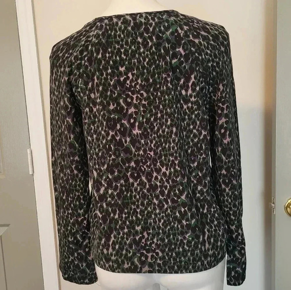 Equipment Animal Print Popover Silk Blouse(XS) - Picture 3 of 6